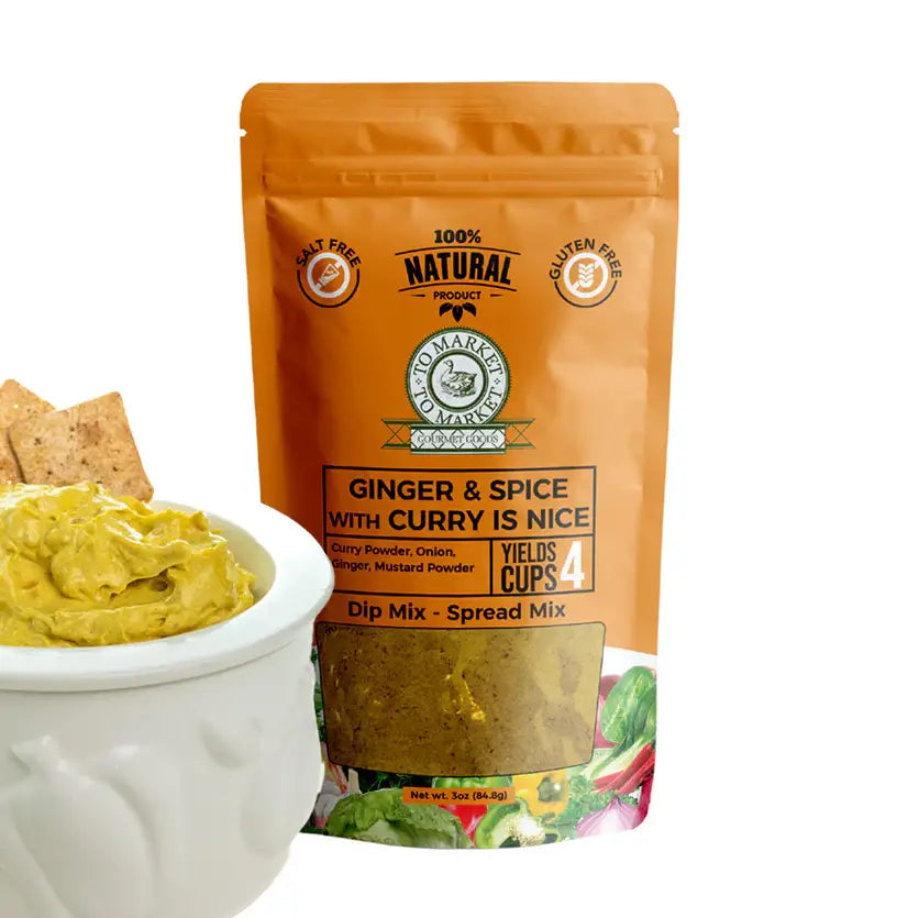 GINGER AND SPICE WITH CURRY IS NICE DIP