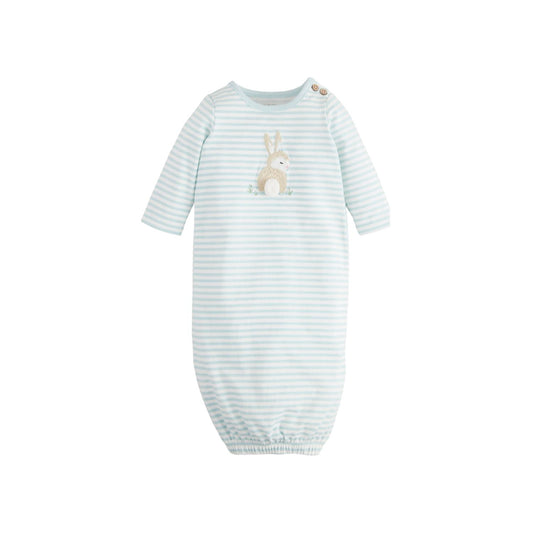 BLUE STRIPE BUNNY GOWN