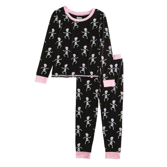 GIRL SKELLY GLOW PJS