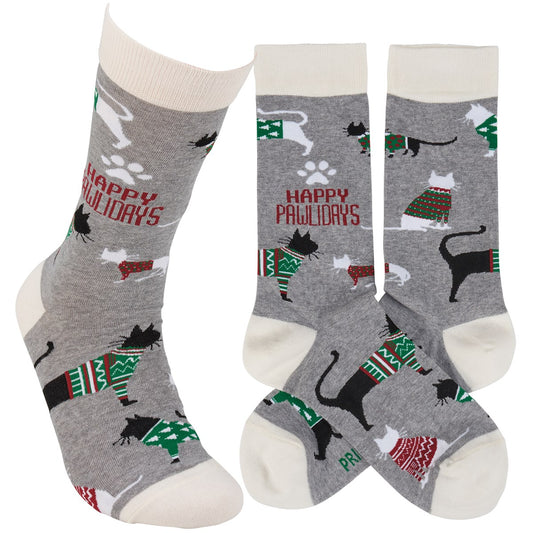 PAWLIDAYS CAT SOCKS