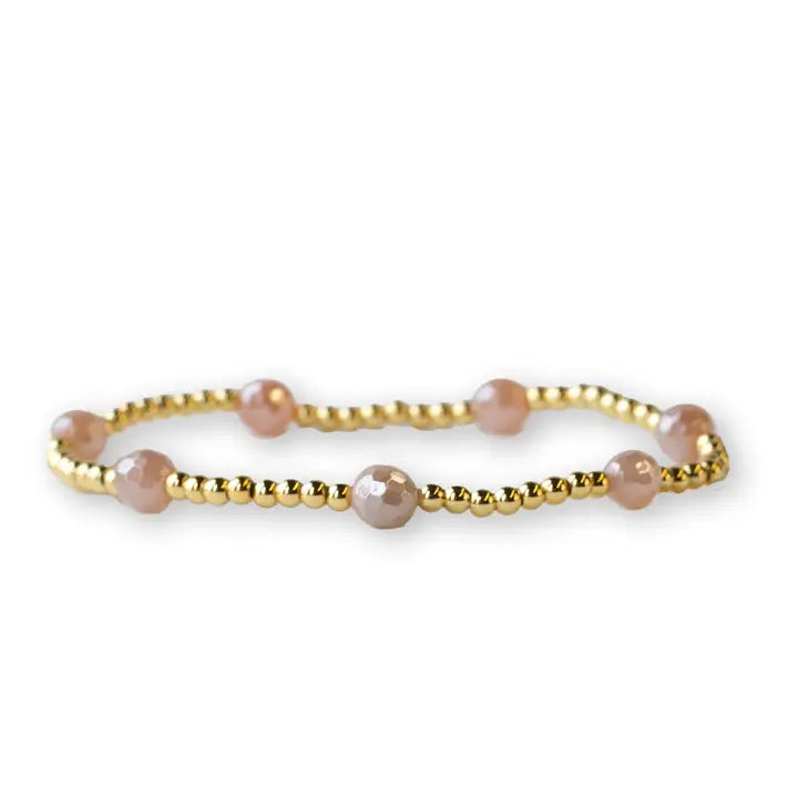 GILDED GOLD DOT BRACELET SUNSTONE