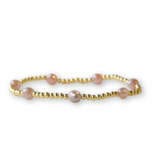 GILDED GOLD DOT BRACELET SUNSTONE