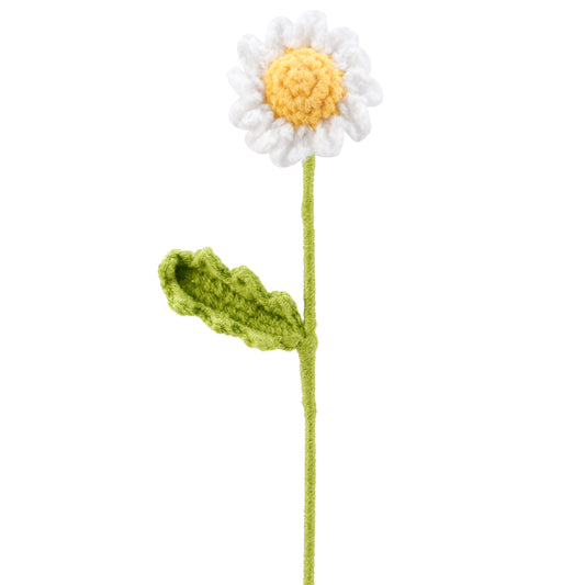 CROCHET FLOWER WHITE DAISY
