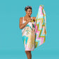 SEAHORSES MICROFIBER BEACH TOWEL