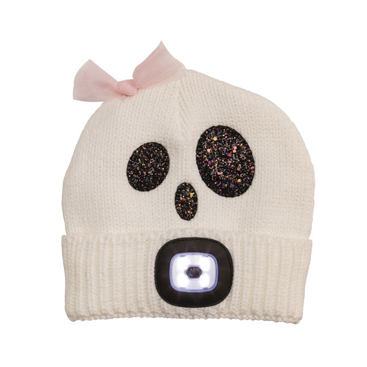 WHITE FLASHLIGHT HAT