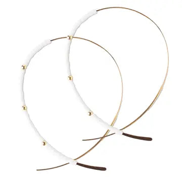 CONFETTI WHITE EARRINGS