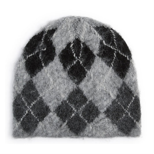 ARGYLE HAT GREY/BLACK