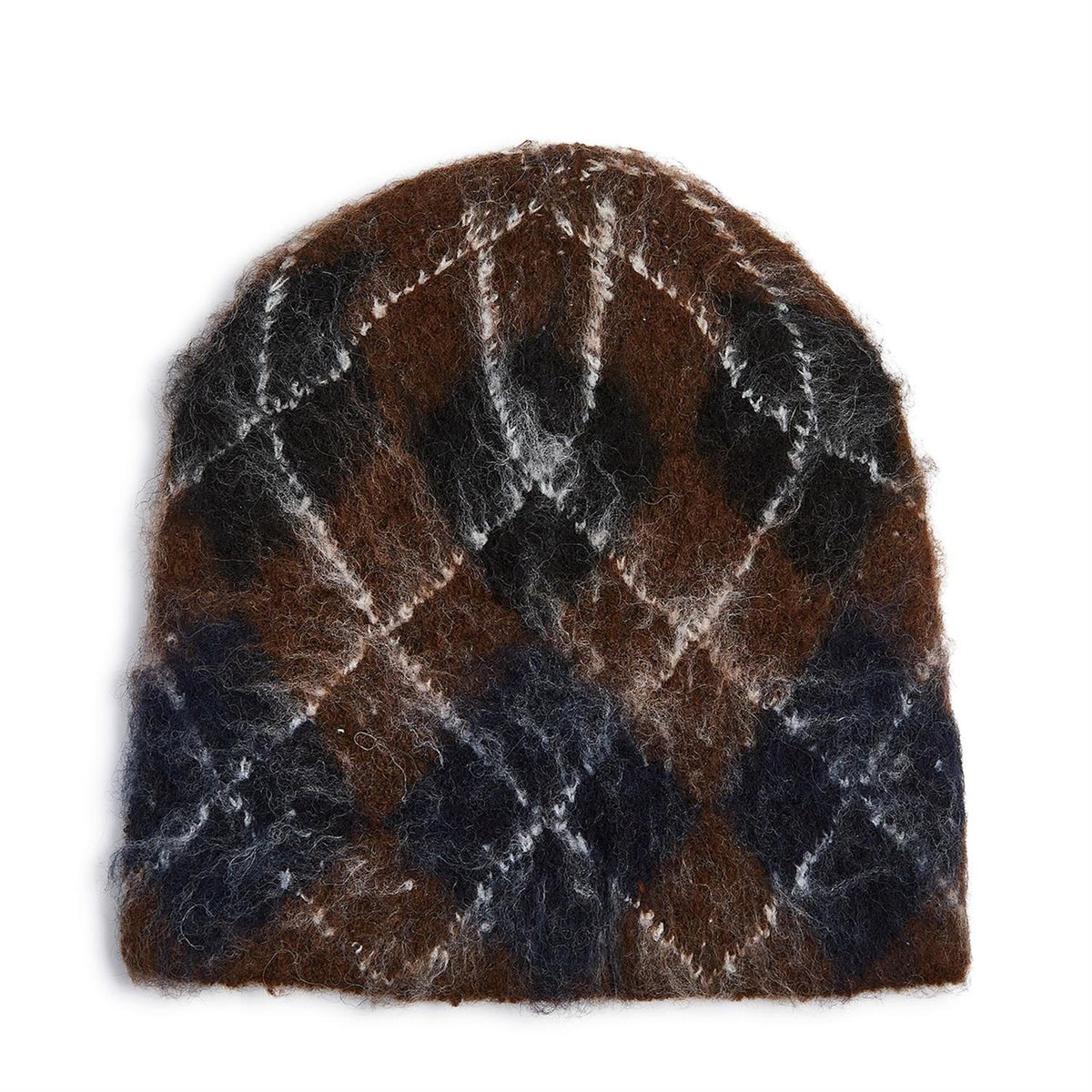 ARGYLE HAT BROWN/BLACK