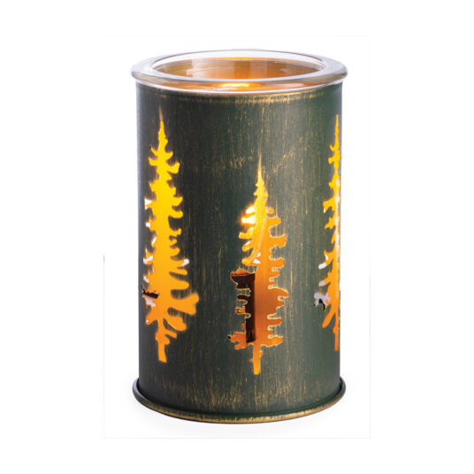 VINTAGE BULB ILLUMINATION FRAGRANCE WARMER GOLDEN PINES