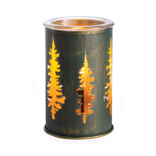 VINTAGE BULB ILLUMINATION FRAGRANCE WARMER GOLDEN PINES