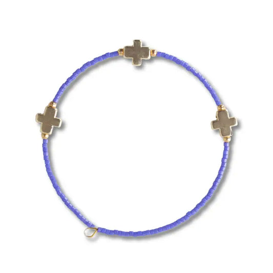 FAITH BRACELET PERIWINKLE