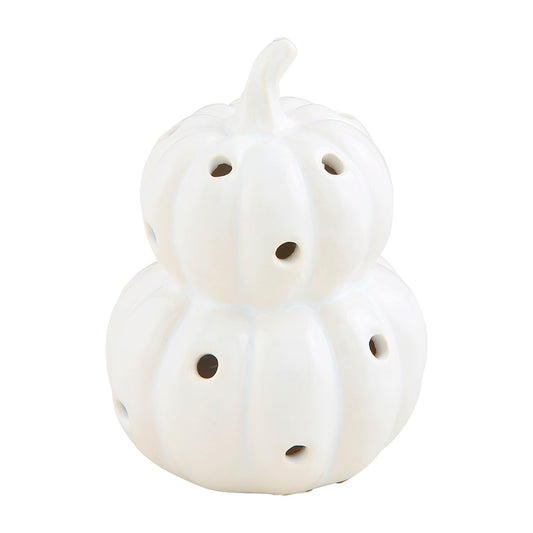 WHITE PUMPKIN LIGHT UP SITTER