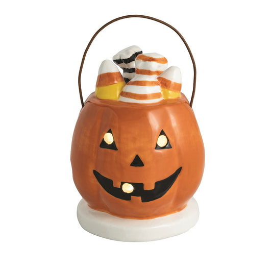 PUMPKIN BASKET LIGHT UP SITTER