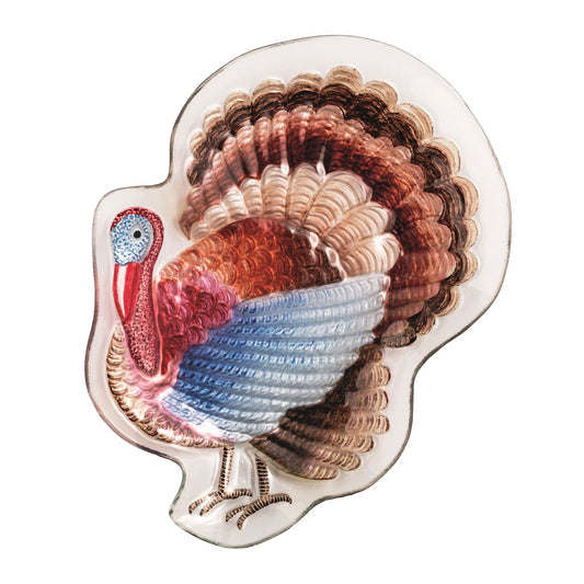GLASS TURKEY PLATTER
