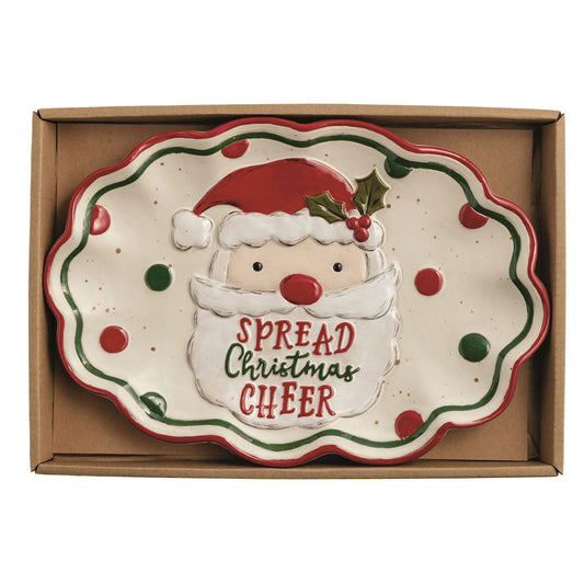 SANTA FARM XMAS SENTIMENT TRAY