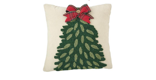 TREE TARTAN HOOKED PILLOW