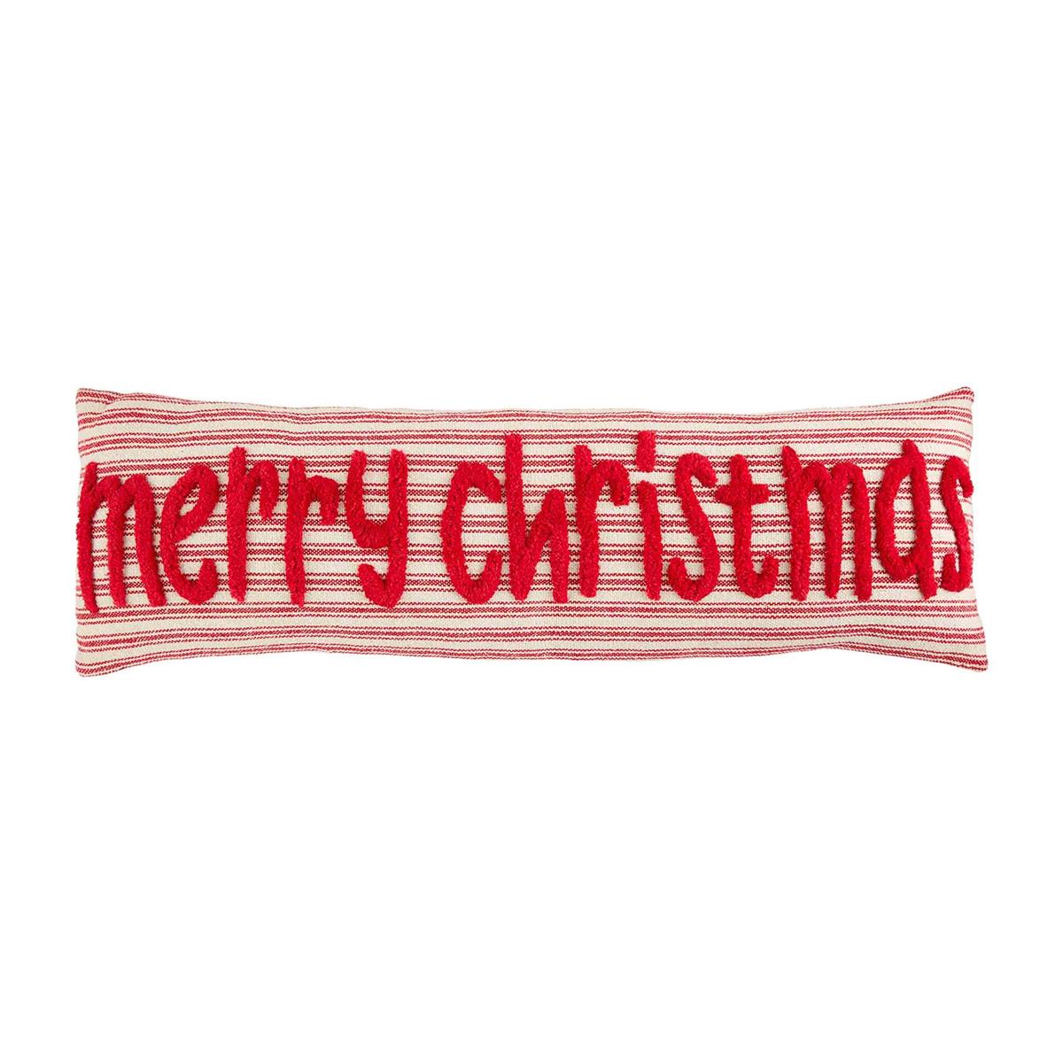 MERRY CHRISTMAS STRIPE PILLOW