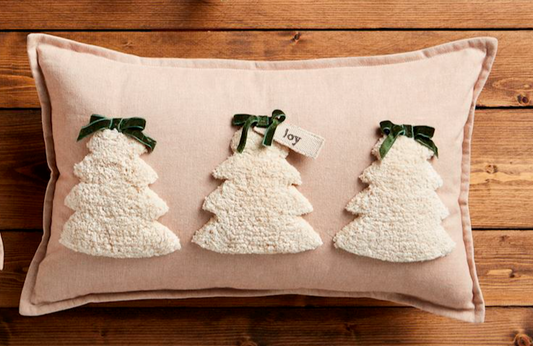 LUMBAR TUFTED CHRISTMAS PILLOW