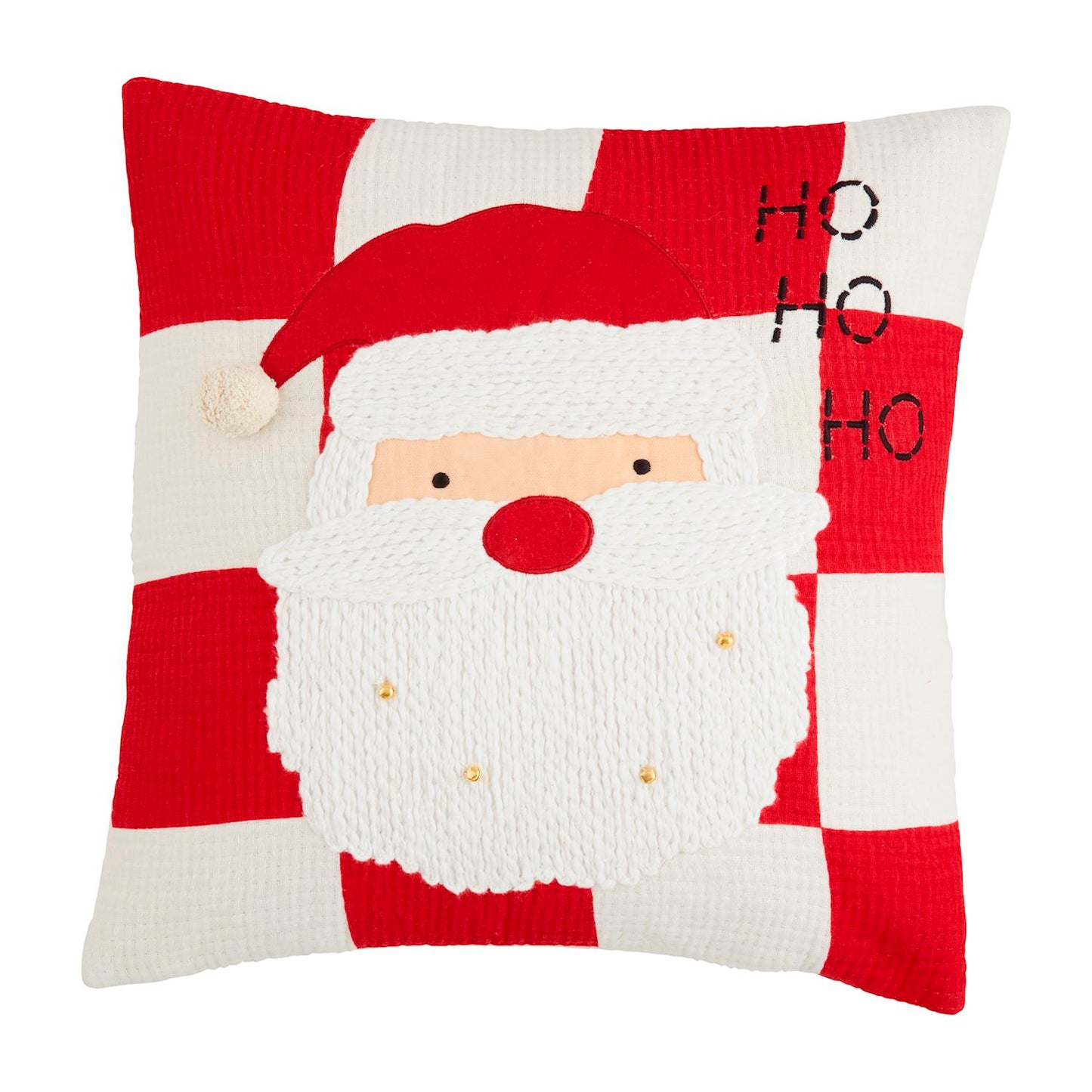 SANTA QUILTED CHRISTMAS PILLOW