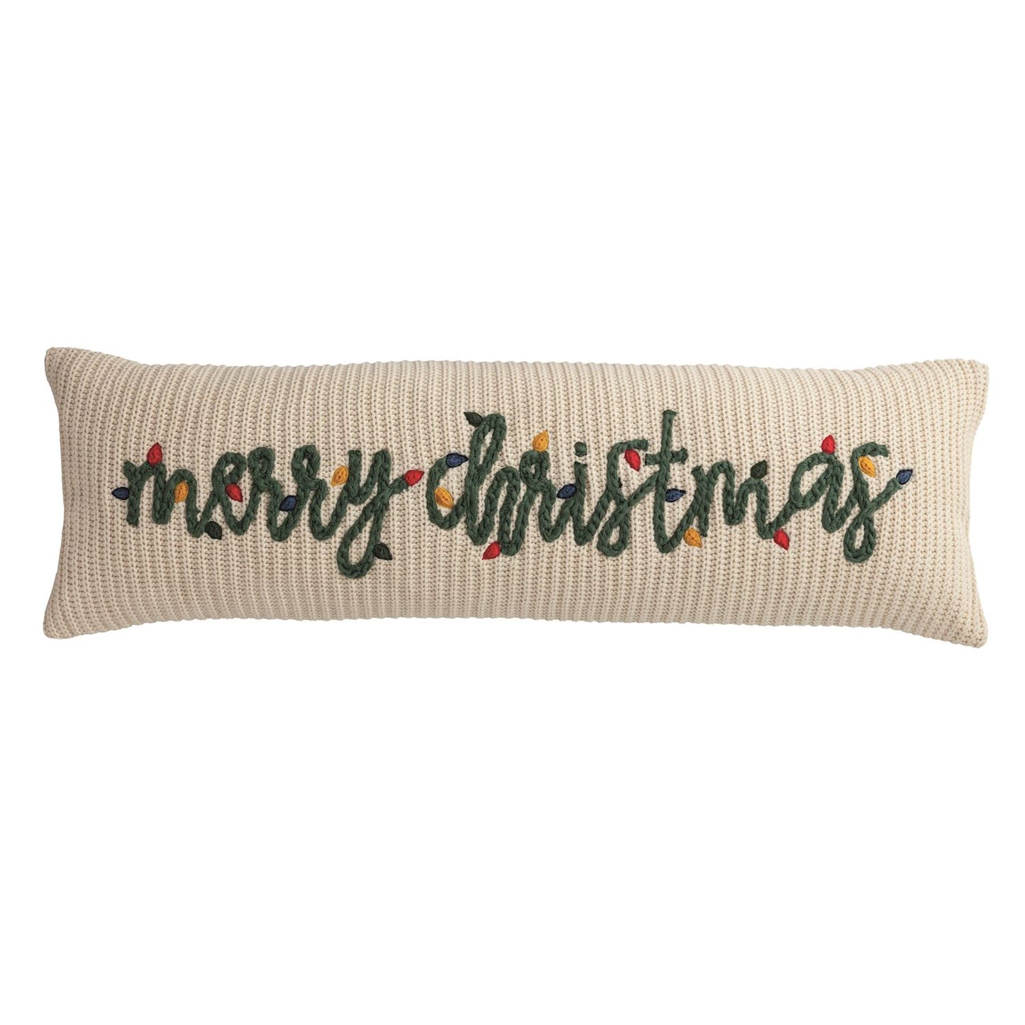 CHUNKY KNIT LONG PILLOW