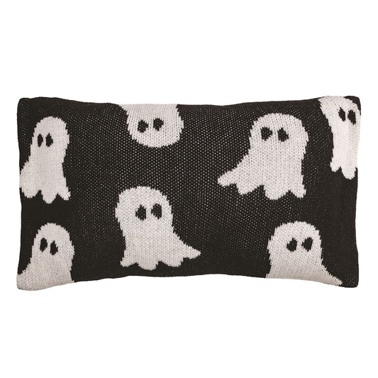 GHOST HALLOWEEN KNIT PILLOW