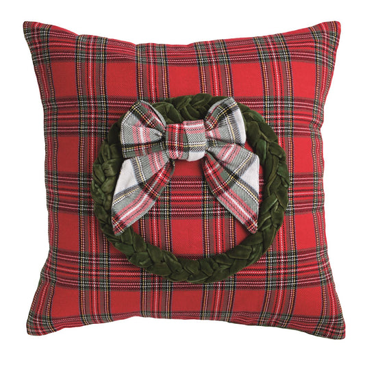 SQUARE VELVET TARTAN PILLOW