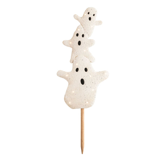 GHOSTS LIGHT UP YARD STAKE