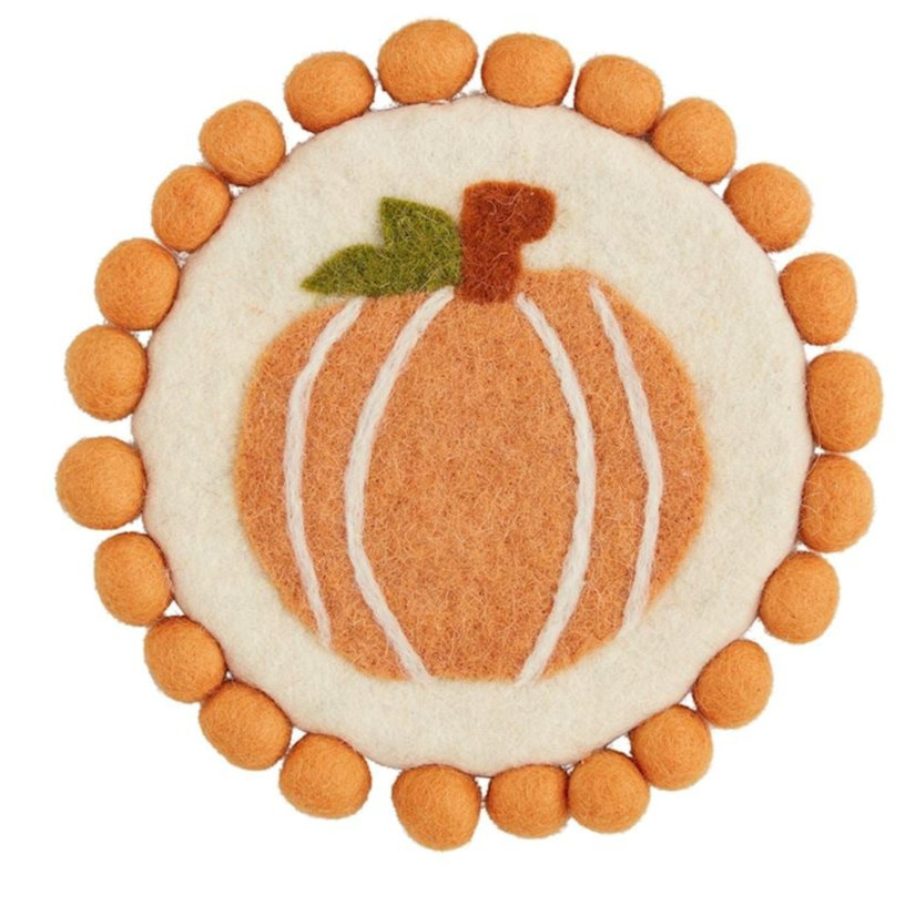 FELT PUMPKIN TRIVET