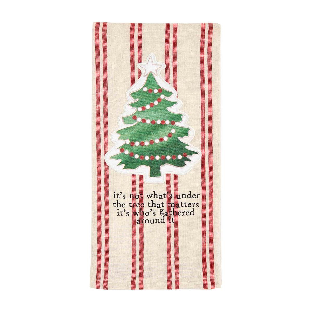 TREE XMAS PRINTED PATCH TOWEL