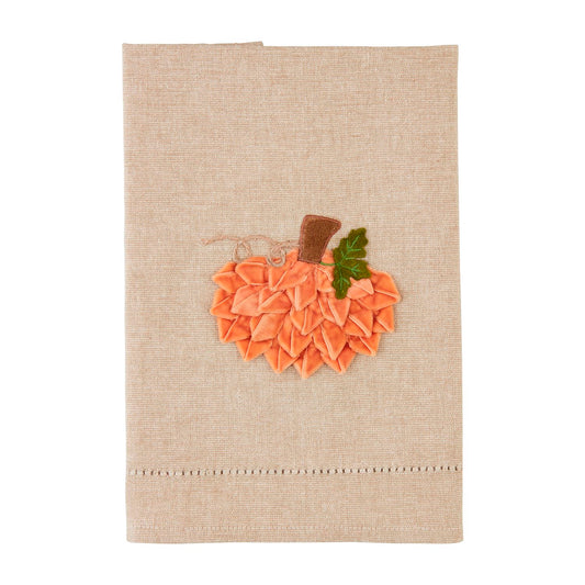 ORANGE VELVET PUMPKIN TOWEL