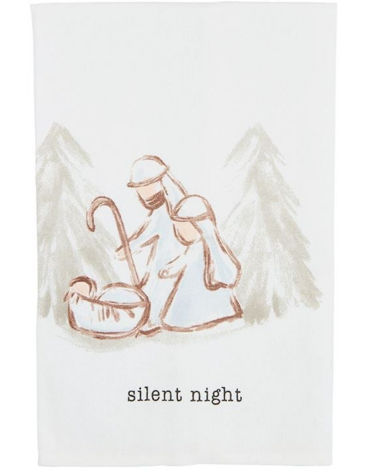 SILENT NATIVITY COTTON TOWEL