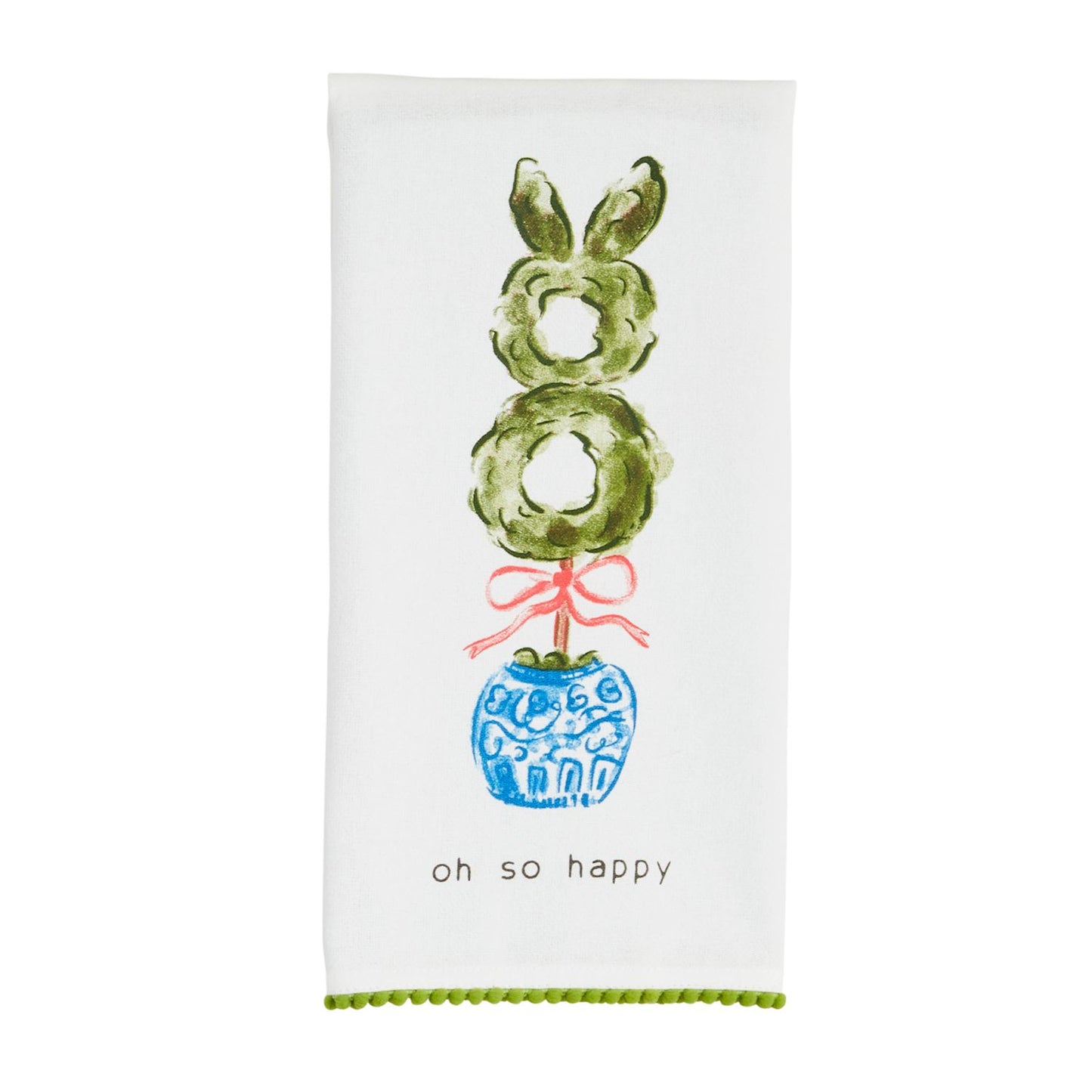 OH SO HAPPY TOPIARY TOWEL