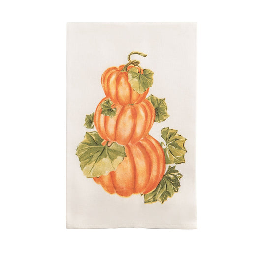 STACKED PUMPKIN PRINTED TOWEL