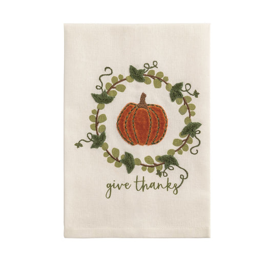 WREATH VELVET TOWEL
