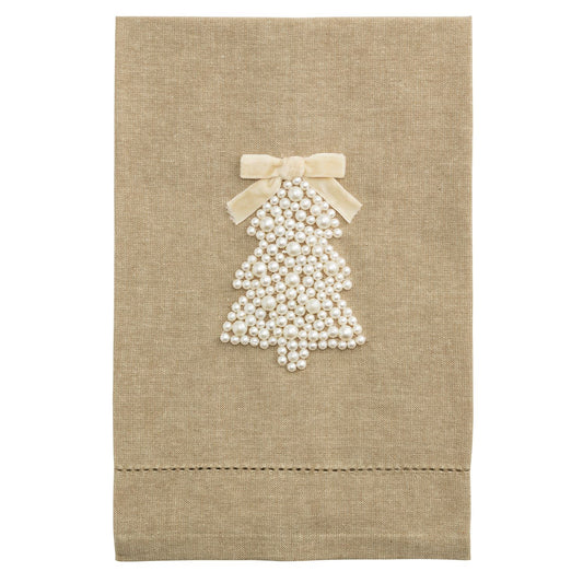 TREE XMAS PEARL TOWEL