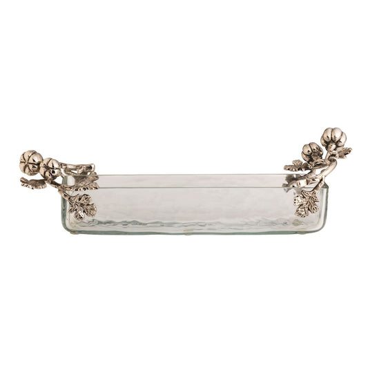 METAL PUMPKIN CRACKER DISH