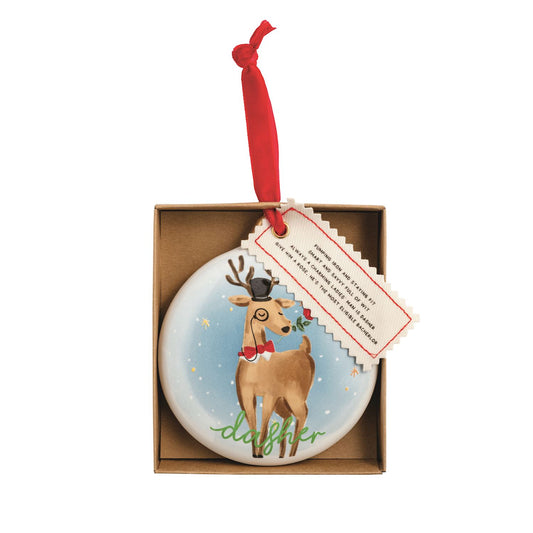 DASHER REINDEER ORNAMENT