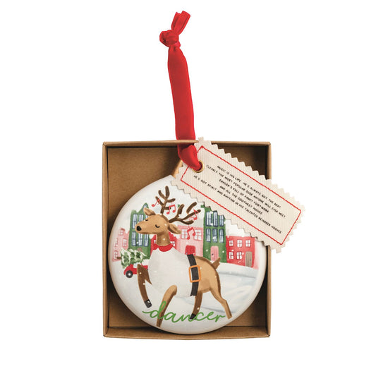 DANCER REINDEER ORNAMENT
