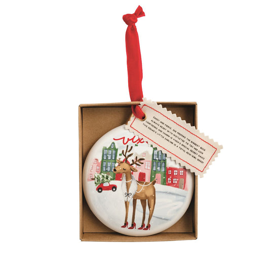 VIXEN REINDEER ORNAMENT