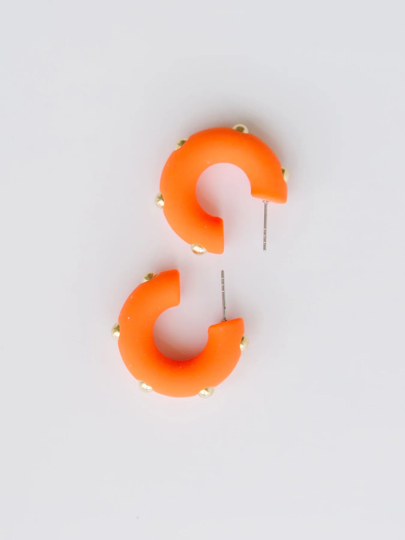 Candace Earrings Orange Small