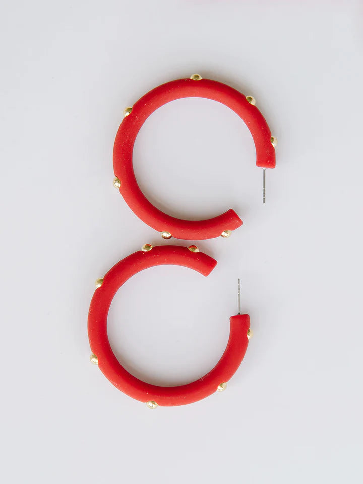 Candace Earring Red Large
