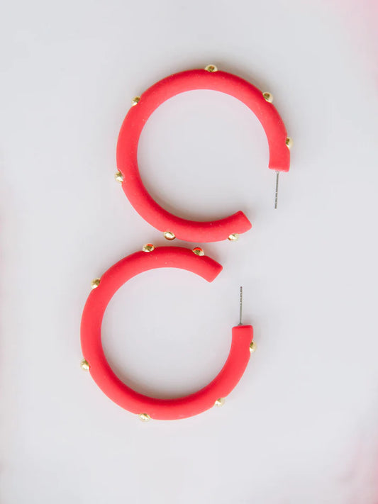 Candace Earring Hot Pink Large