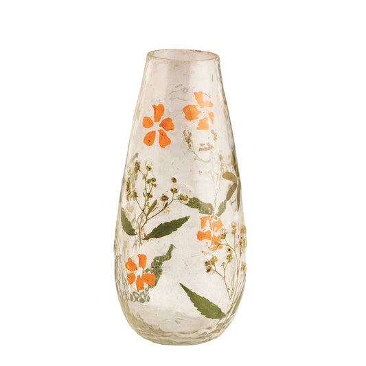 SM FALL PRESSED FLOWER VASE