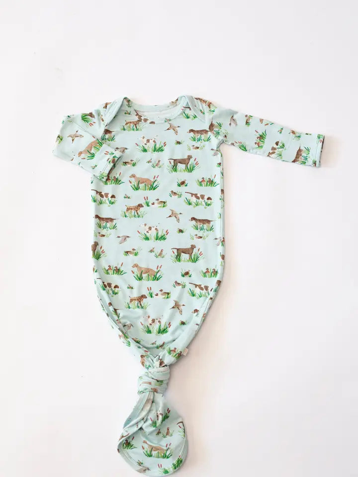 DELTA DOG KNOTTED GOWN