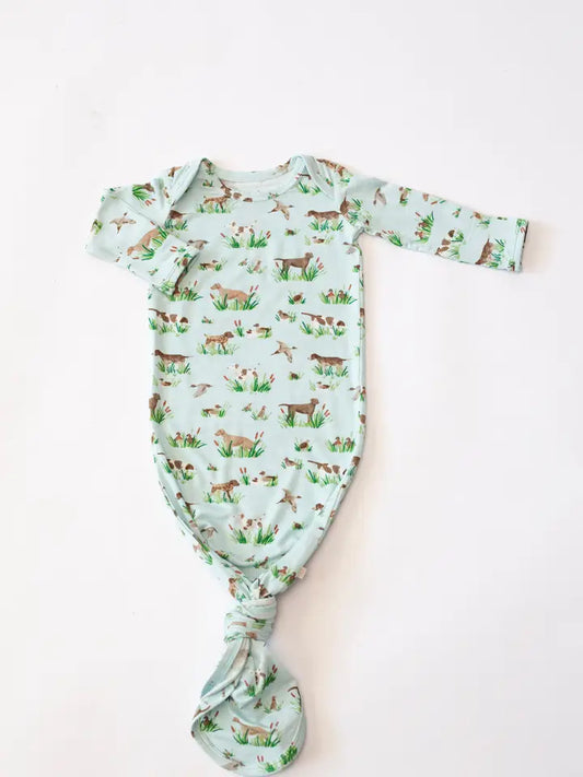 DELTA DOG KNOTTED GOWN