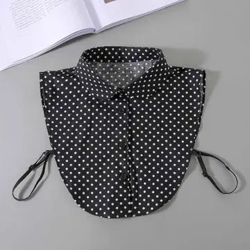 BLACK POLKA DOT COLLAR