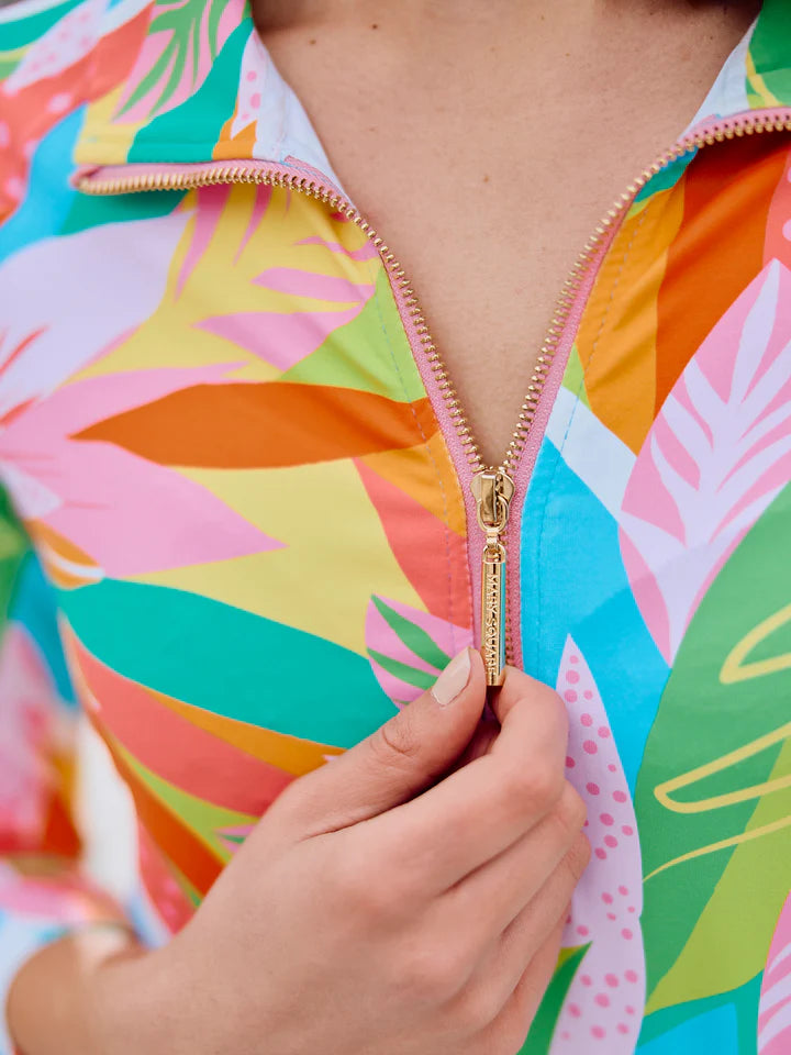 HAMPTONS GET TROPICAL HALF ZIP