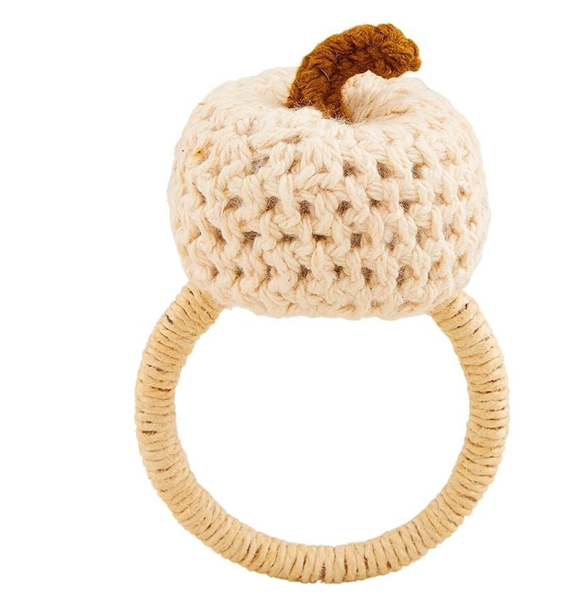 CREAM CROCHET NAPKIN RING