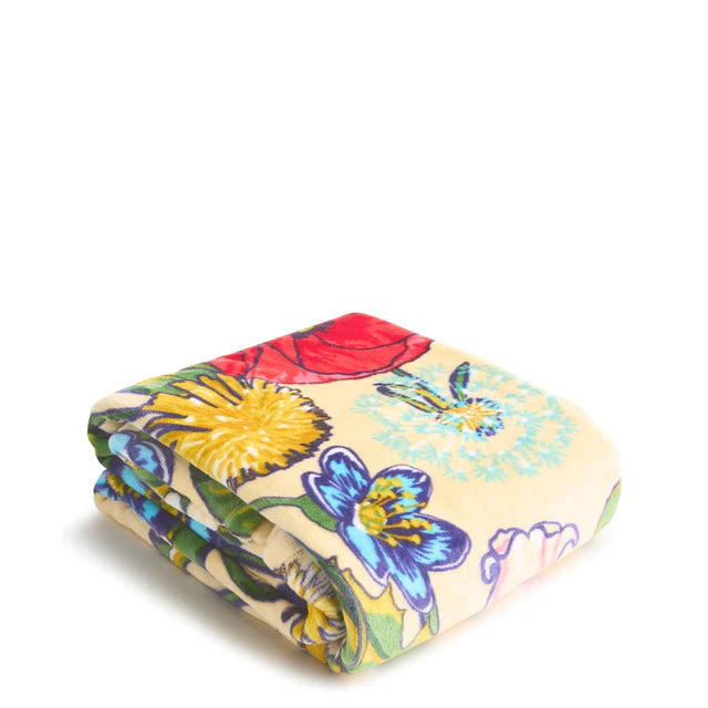 PLUSH THROW BLANKET: ALL THE PRETTY WILDFLOWERS