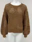CREAM/ BROWN SWEATER